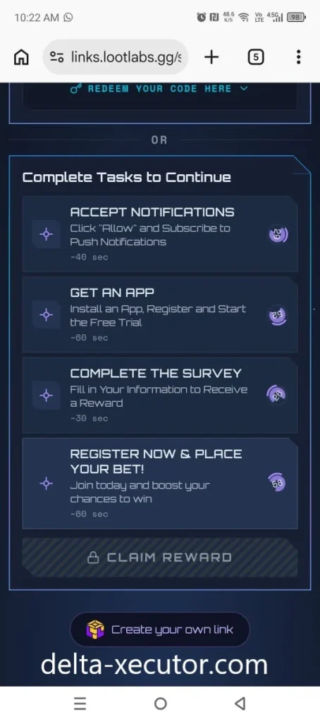 Continue until all required checkpoints have been completed