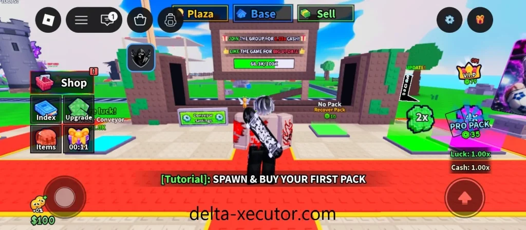 Delta Executor installed on Android mobile