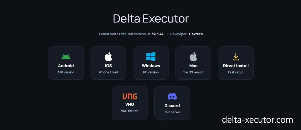 Download and install the latest version of Delta Executor for your device before starting the key generation process.