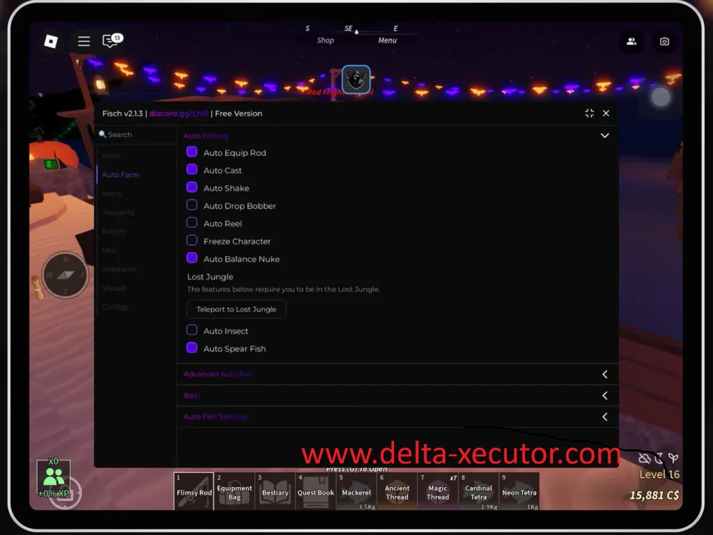 Delta Executor 4 FISCH-script-running-in-Delta-Executor