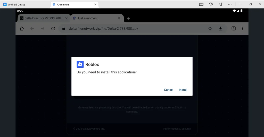Install Delta Executor on MuMu Player