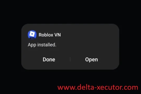Delta Executor 32 Roblox VN installed successfully on Android