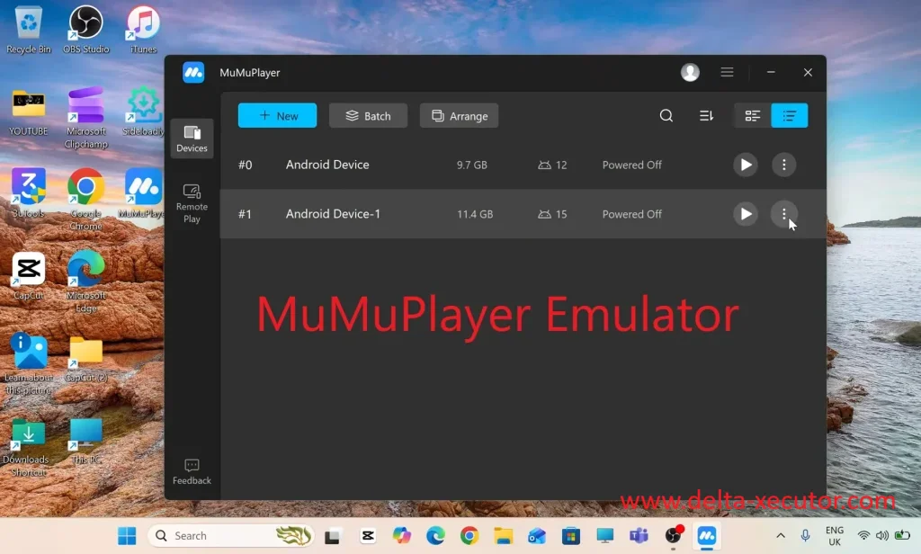Delta Executor 29 Run Delta Executor inside an Android emulator on Windows