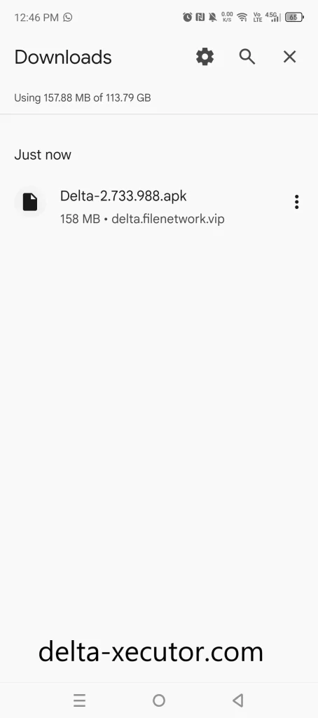Delta Executor APK ready to install on Android