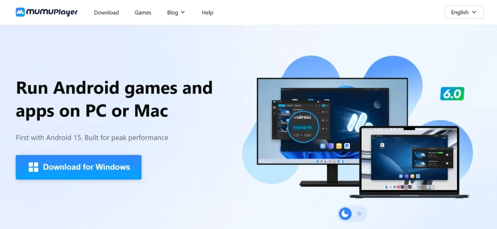 MuMu Player download page for Windows PC